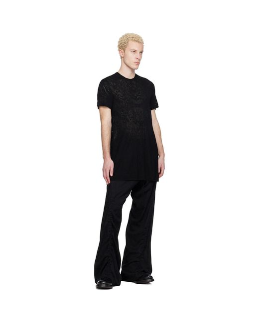 Julius Black Flare T-Shirt for men