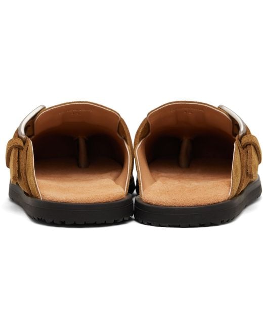 Maison Margiela Brown Tan Tabi Daily Mule Loafers