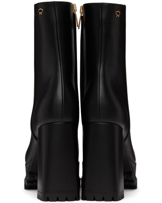 Gianvito Rossi Black Harlem Ankle Boots
