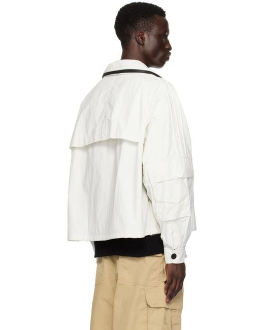 Junya Watanabe Black Stowaway Hood Jacket for men