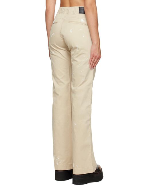 R13 Natural Jane Trousers