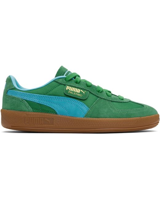 PUMA Green Palermo Vintage Update Sneakers for men
