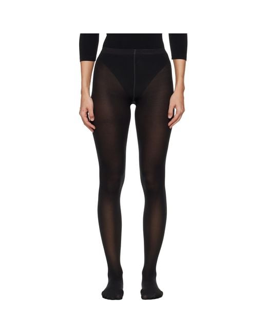 Wolford Black 'Velvet De Luxe' 50 Tights