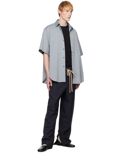 Fear Of God Blue Wool Center Seam Sweatpants for men