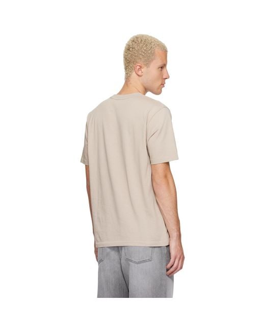 Off-White c/o Virgil Abloh Gray Big Bookish Regular T-Shirt for men