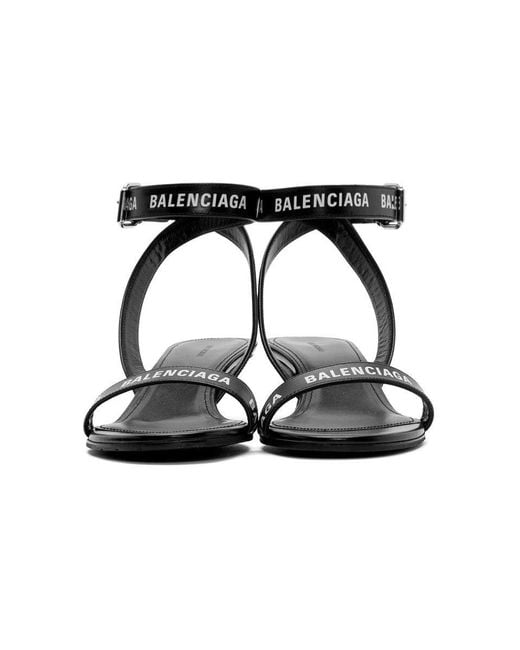 Balenciaga logo strap online sandals