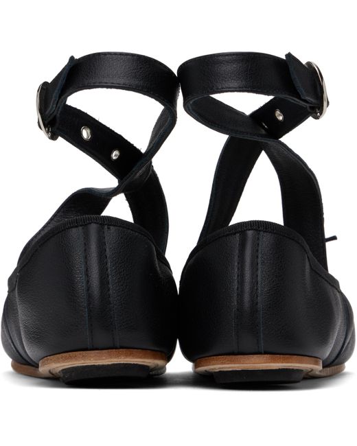 Repetto Black Sophia Belt Ballerina Flats