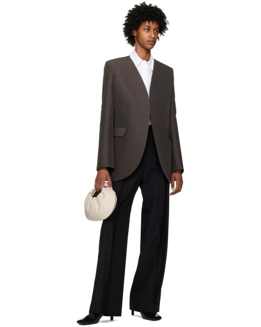 GIA STUDIOS Black Creased Trousers