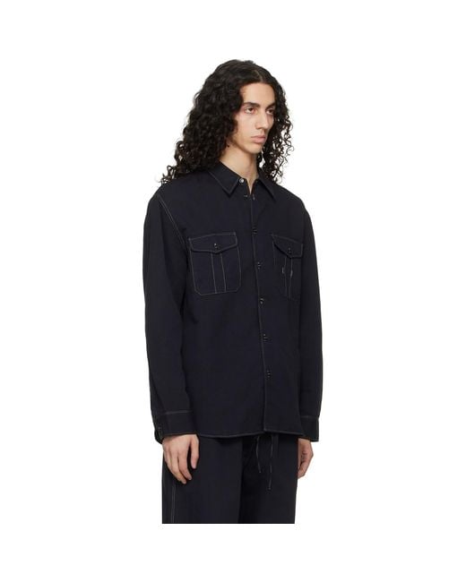 Studio Nicholson Blue Louro Shirt for men