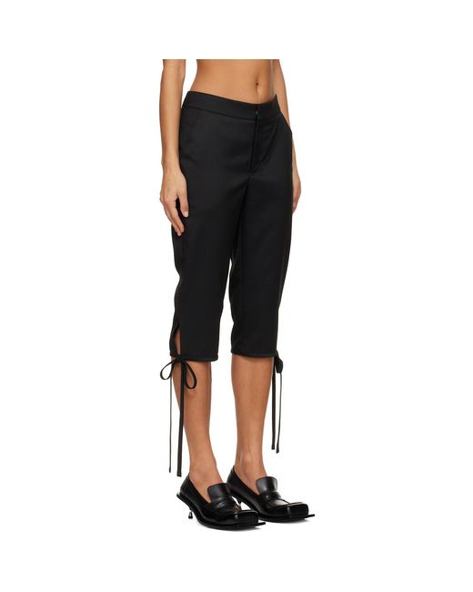 FIDAN NOVRUZOVA Black Ira Capri Trousers
