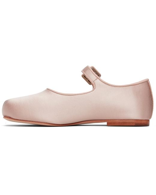 Sandy Liang Black Mary Jane Pointe Ballerina Flats