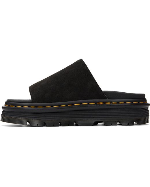 Dr. Martens Black Zebzag Sandals