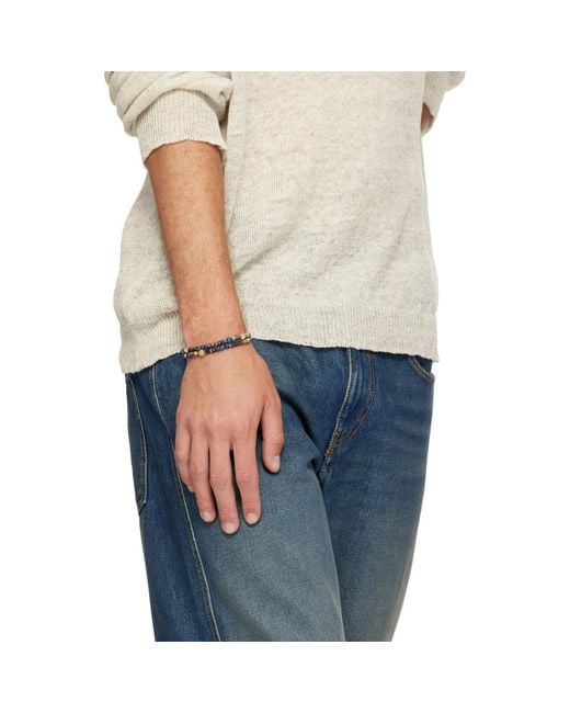 Isabel Marant Blue Beaded Bracelet for men