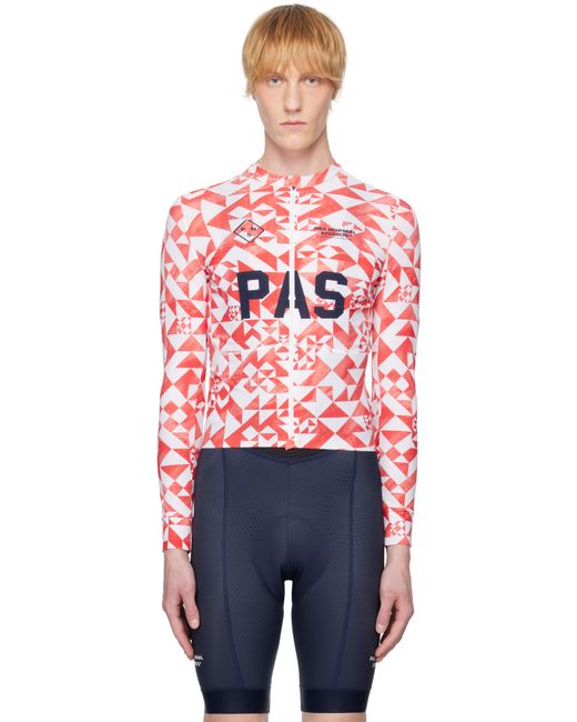 Pas Normal Studios Orange 'Pas' Mechanism Pro Long Sleeve Jersey T-Shirt for men