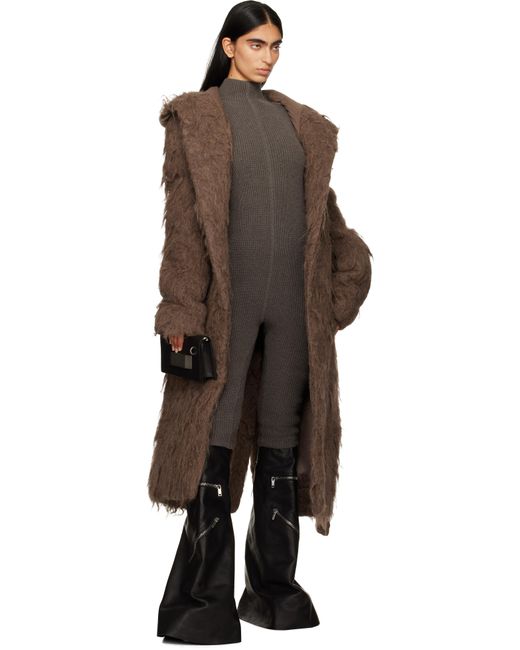 Rick Owens Black Porterville Knit Headon Jumpsuit