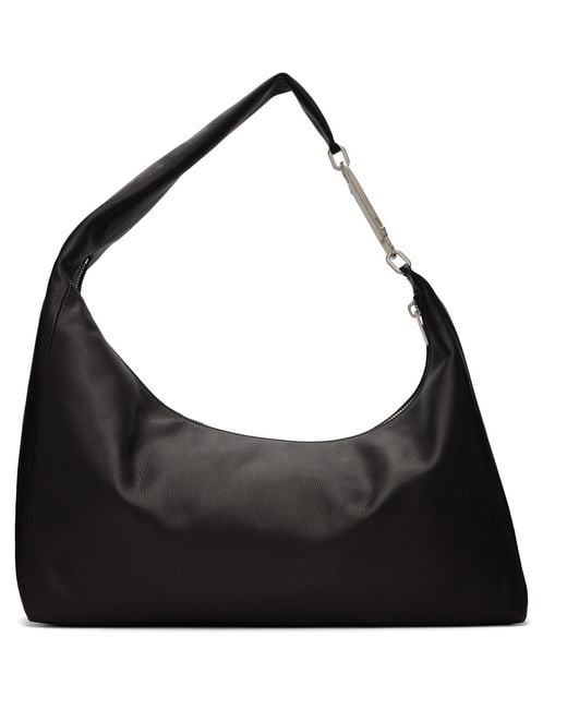 Rick Owens Black Tower Cropped Gemini Bag for men