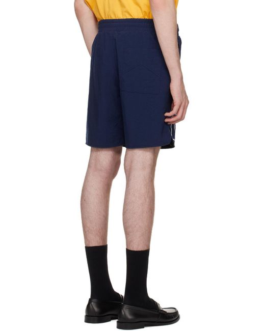 Rhude Blue Drawstring Shorts for men