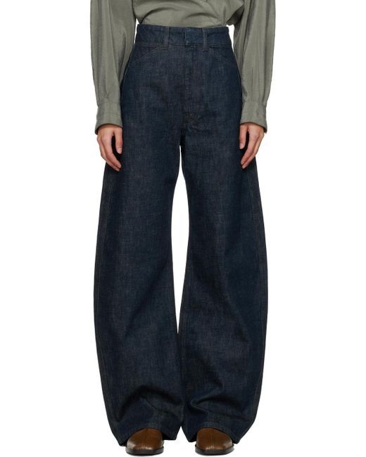 Lemaire Blue Curved Jeans