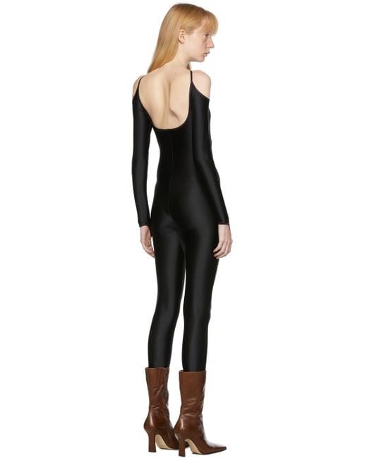 KNWLS Black Nulle Alter Cross Neck Catsuit