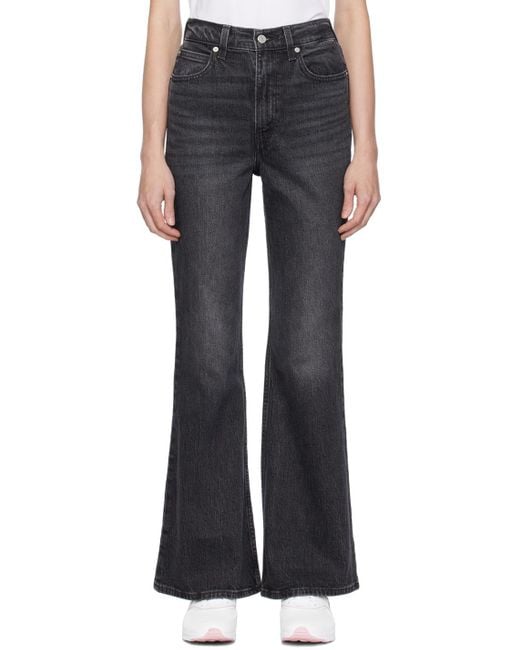 Levi's Black 70's High Flare Jeans
