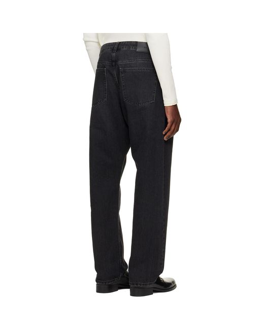 Studio Nicholson Black Riso Straight Leg Jeans for men