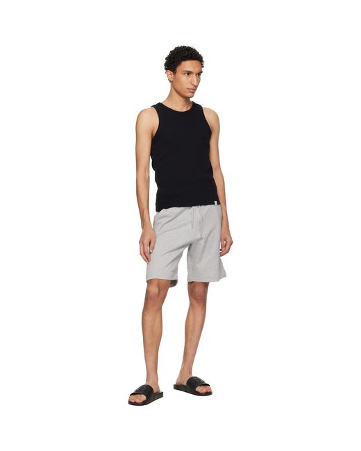 Moncler Black Basile Rubber Pool Slides for men