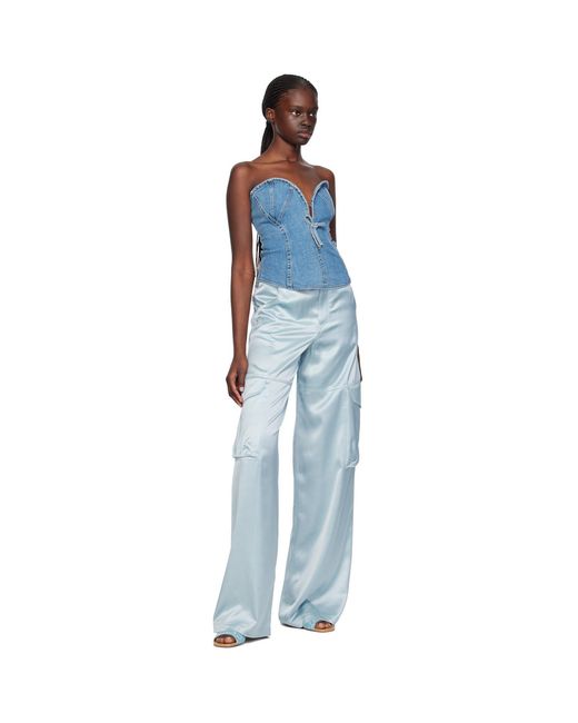 Gcds Blue Ultracargo Trousers