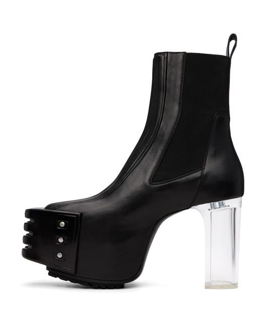 Rick Owens Black Tower Grilled Kiss 45 Boots for men