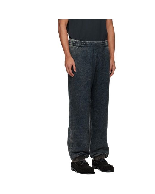 DIESEL Black P-Marky-Cuff Sweatpants for men