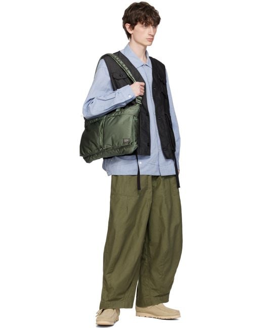 Porter-Yoshida and Co Green Porter - Yoshidaco Tanker Short Helmet Briefcase for men