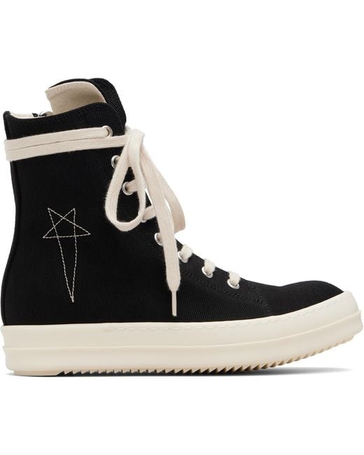 Rick Owens Black Concordians Vegan Sneaks Sneakers