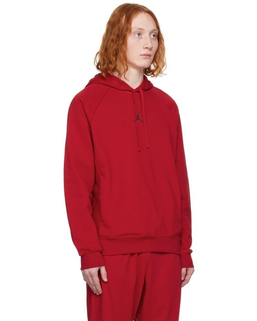 Nike Red Dri-fit Sport Crossover Hoodie for men