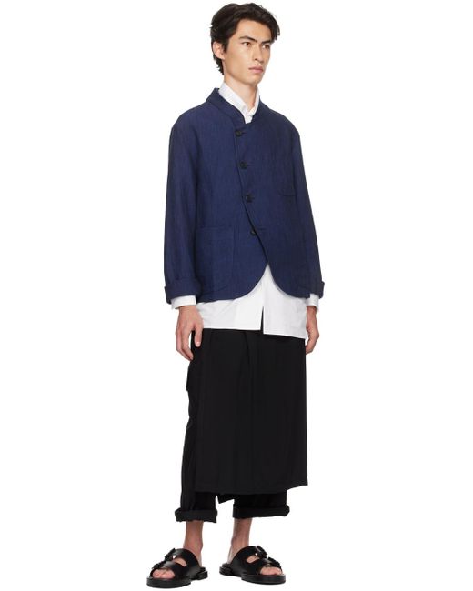 Yohji Yamamoto Black Wrap Skirt for men