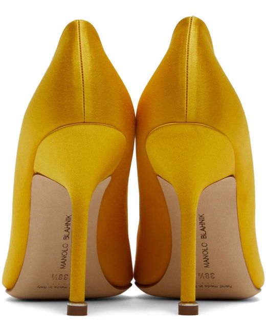 mustard yellow satin heels