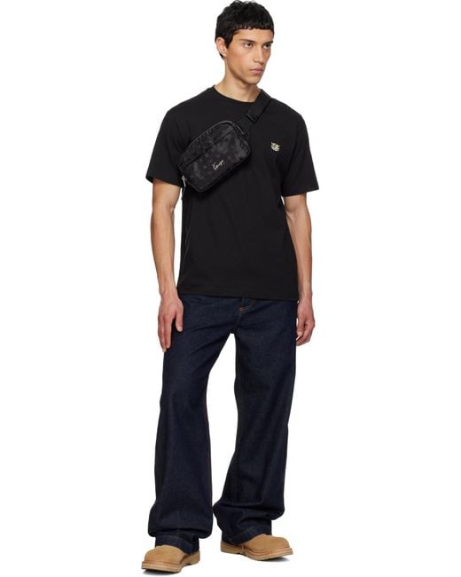 KENZO メンズ ブラック Paris Mura' ベルトバッグ