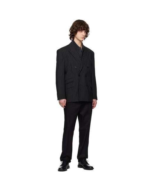 HUGO Black Oversized-Fit Blazer for men