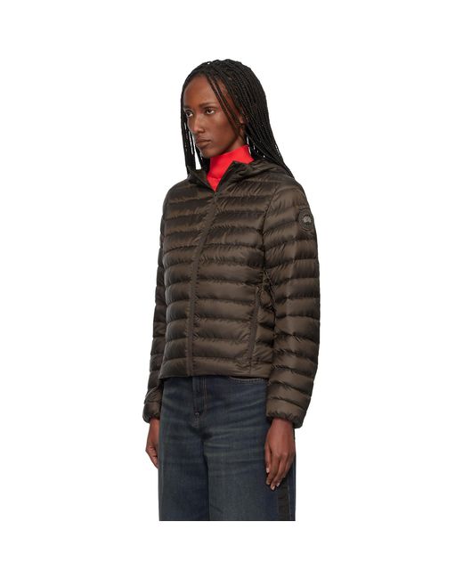 Canada Goose Black Aethera Hoodie Down Jacket