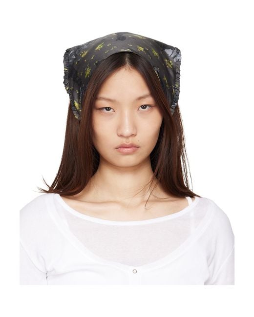 Ganni Multicolor Printed Wrap Scarf