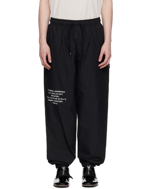 (w)taps Black Spst2002 Lounge Pants for men