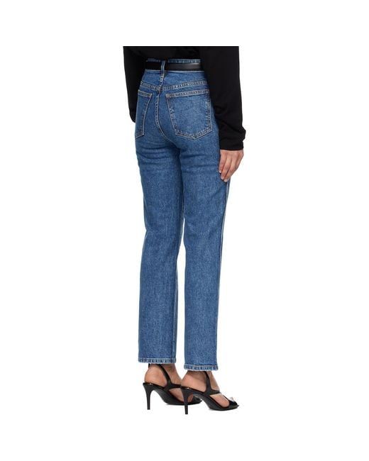 Khaite Blue Abigail Stretch Jeans