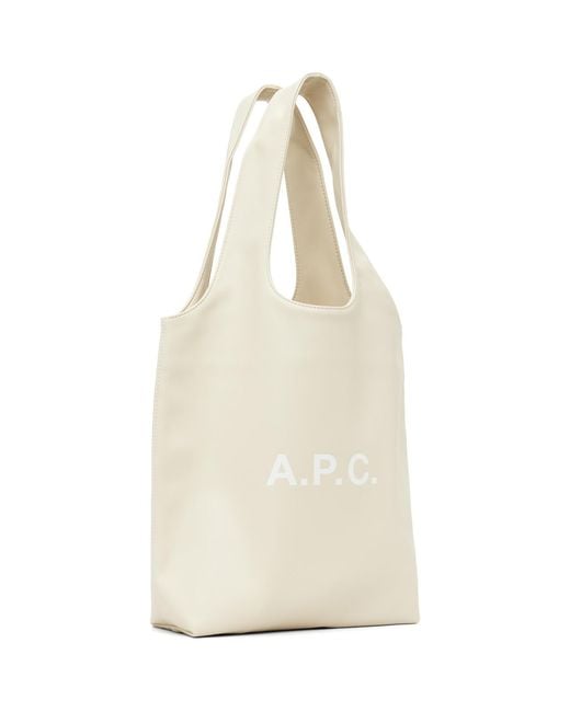 A.P.C. Natural Off- Ninon Small Tote for men