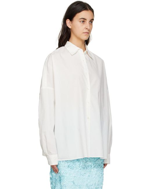 Dries Van Noten White Oversized Shirt