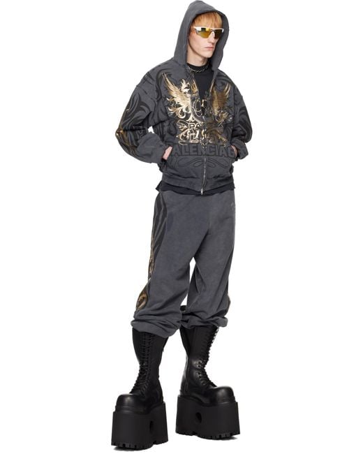 メンズ Balenciaga ブラック Giant High ブーツ Black