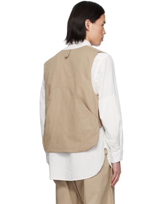Engineered Garments Multicolor Khaki Flap Pocket Vest for men