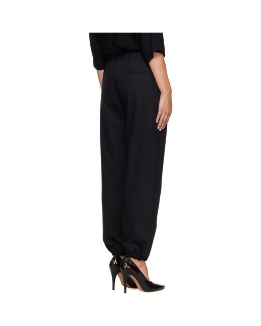 Burberry Black Wool Jogging Trousers