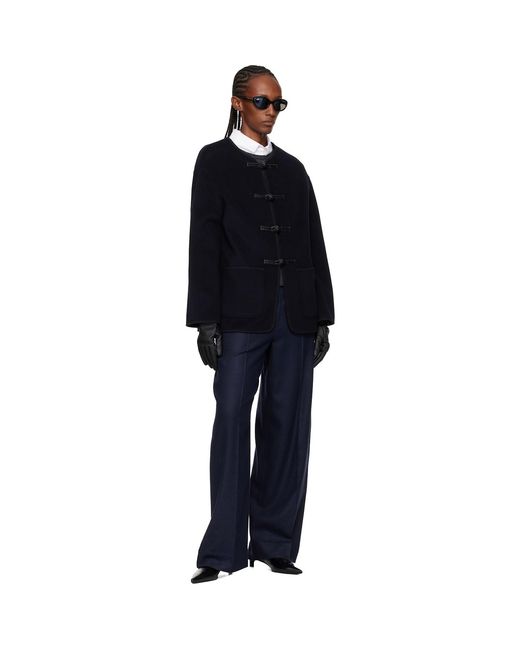Rohe Blue Double-Faced Wool Jacket