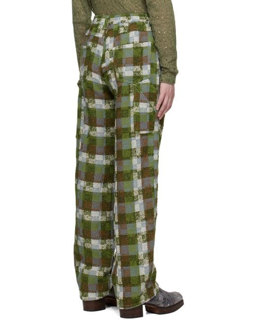 ANDERSSON BELL Green Kenley Trousers for men