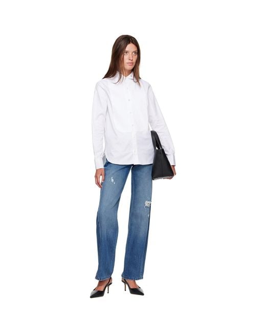 HOMMEGIRLS White Tux Shirt