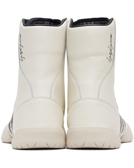 Y-3 Brown Regu Hi Sneakers for men