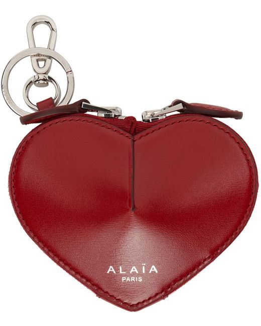 Alaïa Red Alaïa Mini 'le Cœur' Coin Pouch